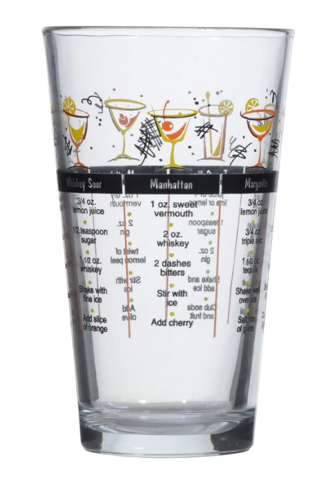 Mixed Drink Recipe Glass, 16 oz. – Home Bar and More